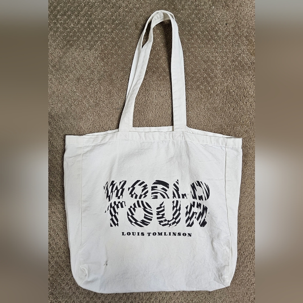 Louis Tomlinson World Tour Tote Bag - White